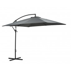 Corfu parasol 250x250 carbon black/ donker grijs